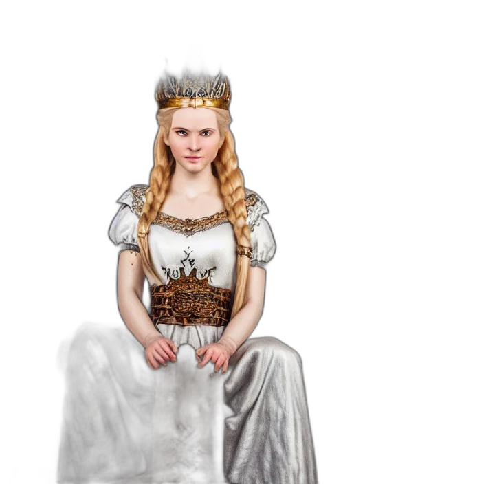 crown, dress, fantasy art, concept art transparent PNG cut-out