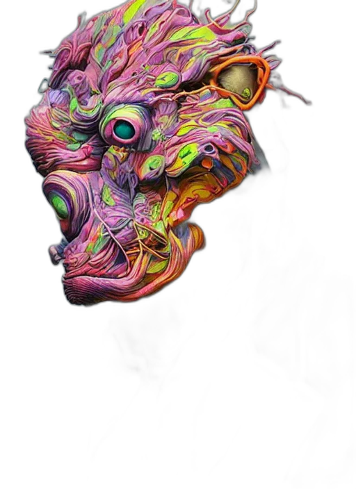 mask, face, creature, crown transparent PNG cut-out