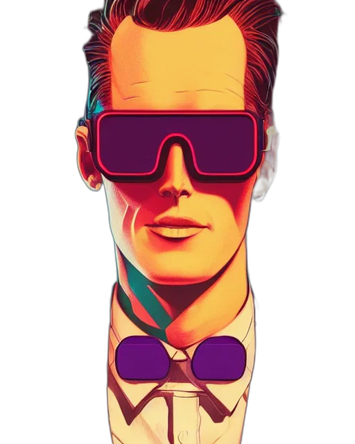 face, staff, jacket, robot transparent PNG cut-out