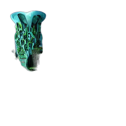 shoes, bottle, weapon, jewelry, 3d render, concept art, vaporwave, pixel art transparent PNG cut-out