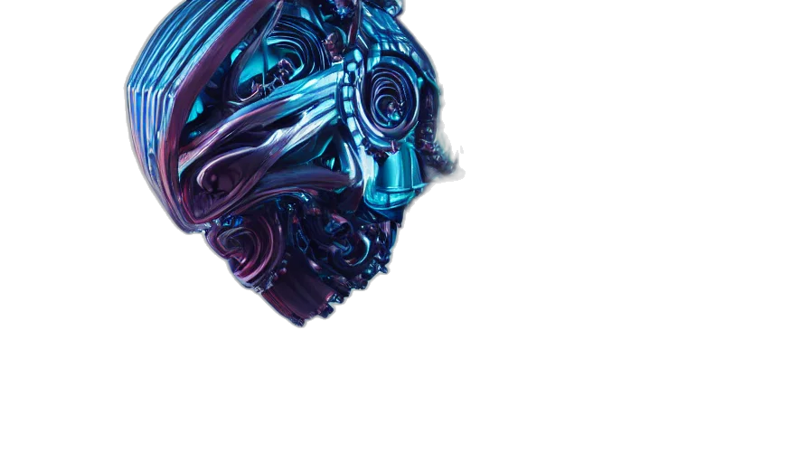 robot, mask, face, creature transparent PNG cut-out