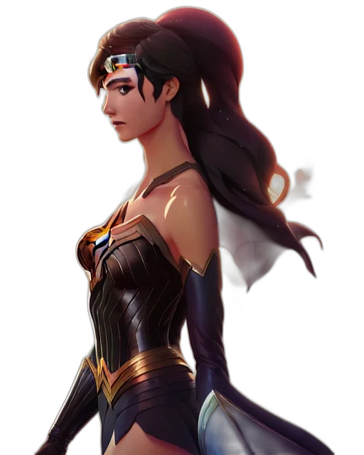 comic book art, concept art, fantasy art, pixel art, dark, orceress, portrait, fantasy transparent PNG cut-out
