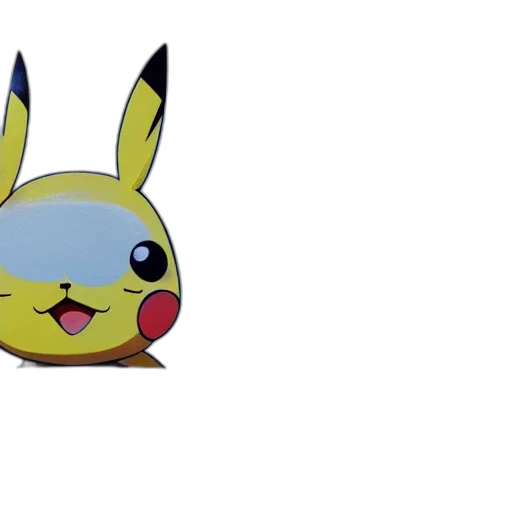 animal, creature, mask, 3d render, pixel art, concept art, anime, pikachu transparent PNG cut-out