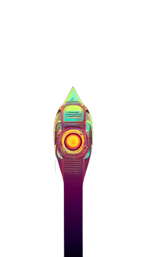 weapon, sword, staff, jewelry, 3d render, vaporwave, concept art, pixel art transparent PNG cut-out