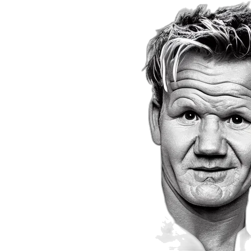 face, photorealistic, cartoon, gordon, ramsay, sheep transparent PNG cut-out