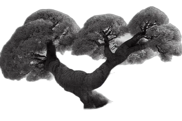 tree, dragon, animal, hair, photorealistic, concept art, 3d render, fantasy art transparent PNG cut-out