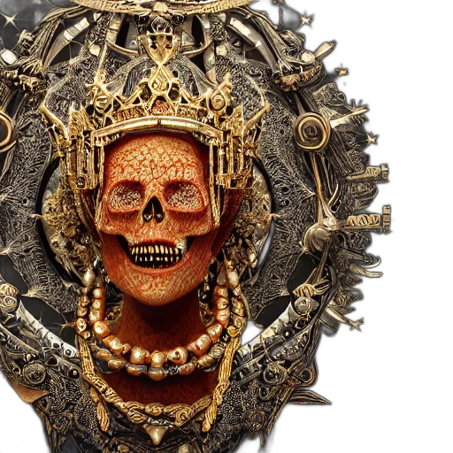 jewelry, mask, crown, face, 3d render, photorealistic, concept art, beautiful transparent PNG cut-out