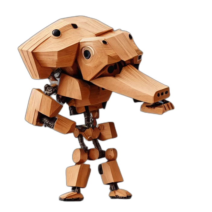robot, animal, 3d render, concept art transparent PNG cut-out
