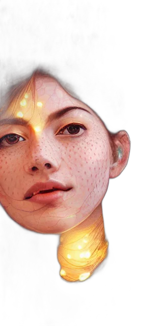 face, mask, robot, crown, photorealistic, concept art, 3d render, fantasy art transparent PNG cut-out