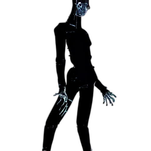robot, creature, mask, staff transparent PNG cut-out
