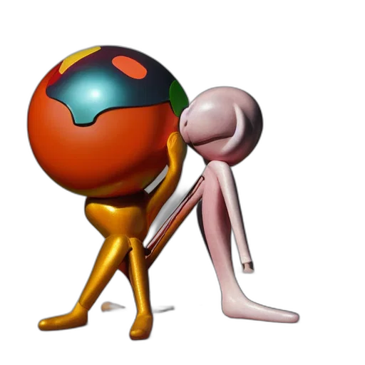 staff, robot, mask, creature transparent PNG cut-out