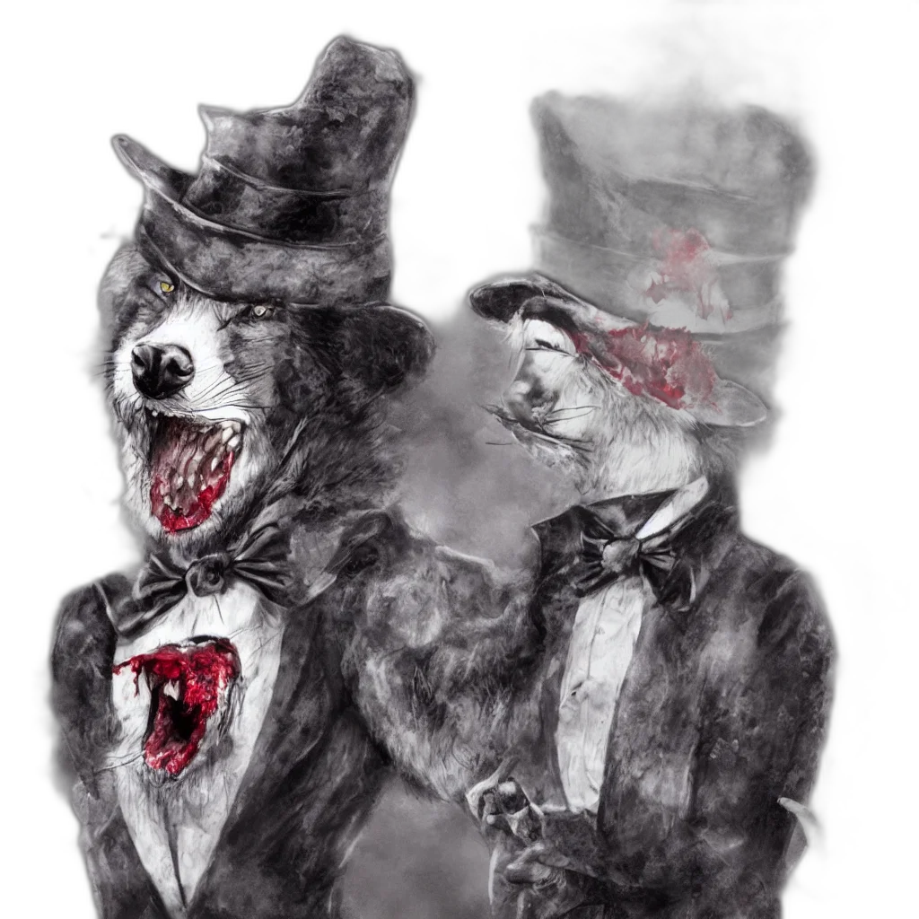 mask, creature, animal, face, watercolor, concept art, comic book art, fantasy art transparent PNG cut-out
