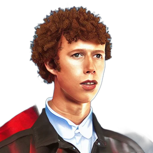 jacket, face, hair, photorealistic transparent PNG cut-out