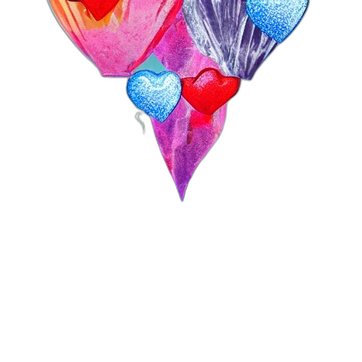 flower, umbrella, crown, watercolor transparent PNG cut-out