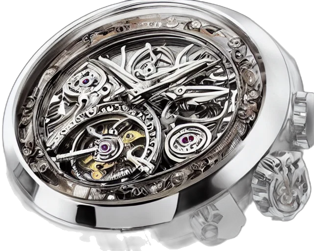 jewelry, retro, futuristic, tourbillon transparent PNG cut-out