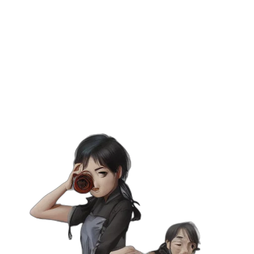 staff, concept art, 3d render, pixel art transparent PNG cut-out