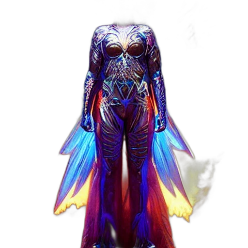 dress, concept art, 3d render, vaporwave transparent PNG cut-out