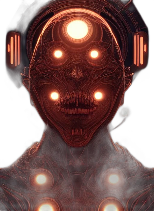 robot, mask, face, creature, cyberpunk, concept art, comic book art, pixel art transparent PNG cut-out