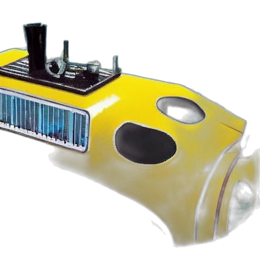 robot, car, 3d render, briefcase transparent PNG cut-out