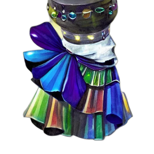crown, jewelry, dress, hat, 3d render, concept art, vaporwave, pixel art transparent PNG cut-out