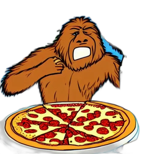 food, animal, creature, bigfoot transparent PNG cut-out