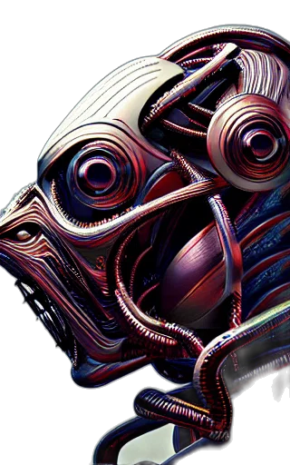 robot, mask, face, creature transparent PNG cut-out