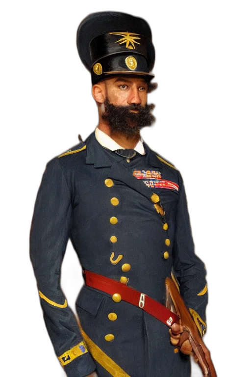 staff, jacket, hat, crown transparent PNG cut-out