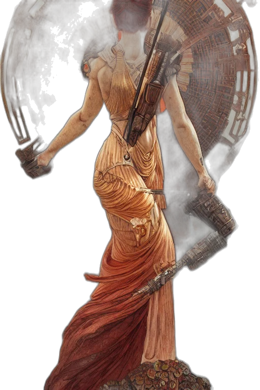 dress, staff, sword, weapon transparent PNG cut-out