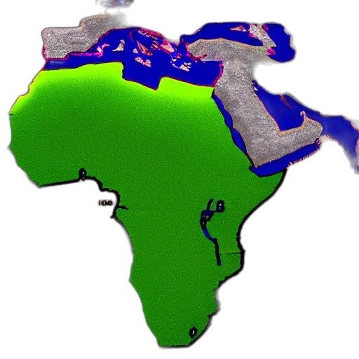 3d render, africa, county, hdi transparent PNG cut-out