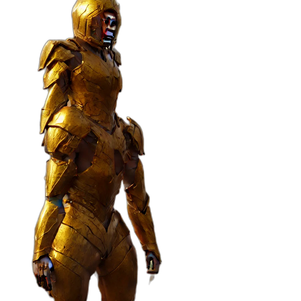 robot, mask, weapon, creature transparent PNG cut-out