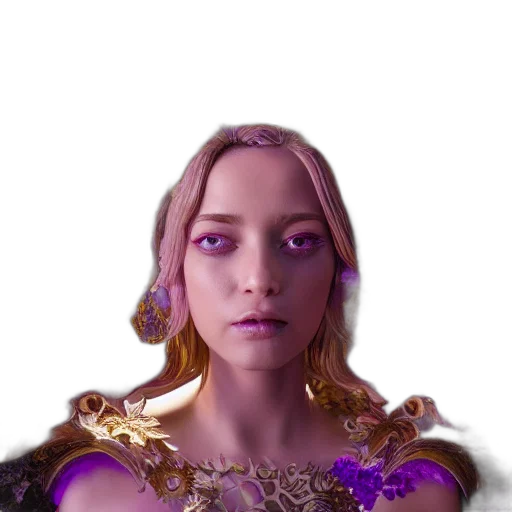 crown, face, jewelry, robot, concept art, fantasy art, 3d render, photorealistic transparent PNG cut-out