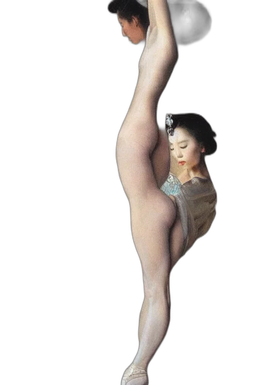 dress, staff, shoes, photorealistic transparent PNG cut-out
