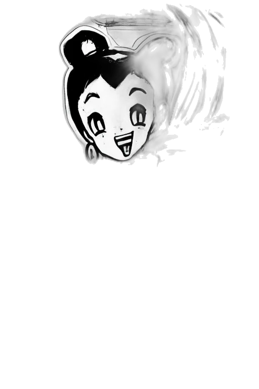 face, hair, mask, creature transparent PNG cut-out