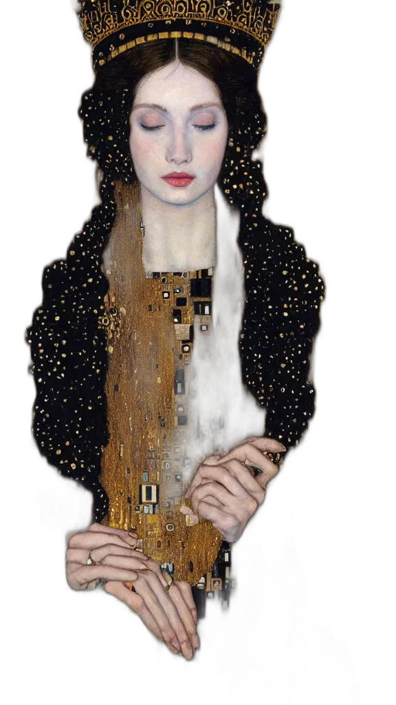 dress, jewelry, jacket, face transparent PNG cut-out