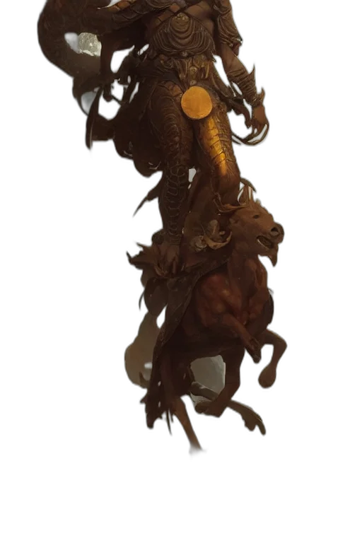 staff, creature, mask, dragon, concept art, fantasy art, comic book art, photorealistic transparent PNG cut-out