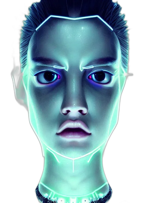 robot, face, mask, creature transparent PNG cut-out