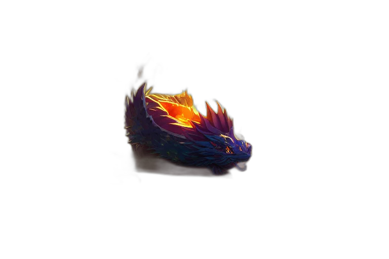 dragon, creature, animal, hair transparent PNG cut-out
