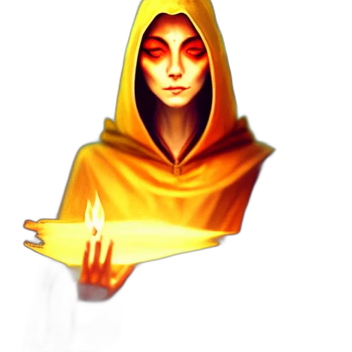 staff, mask, face, concept art, pixel art, fantasy art, 3d render, fire transparent PNG cut-out