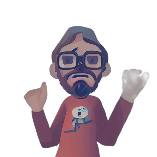 staff, mask, 3d render, cartoon transparent PNG cut-out