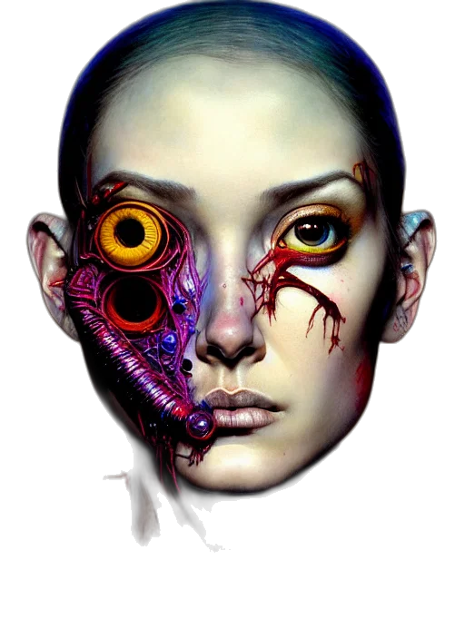 mask, face, robot, creature transparent PNG cut-out