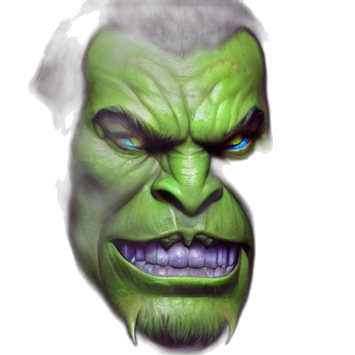 face, mask, creature, staff transparent PNG cut-out