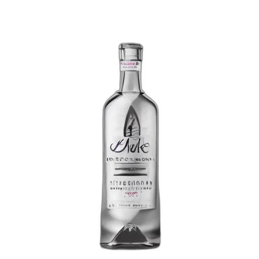 bottle, vodka, modern, design transparent PNG cut-out