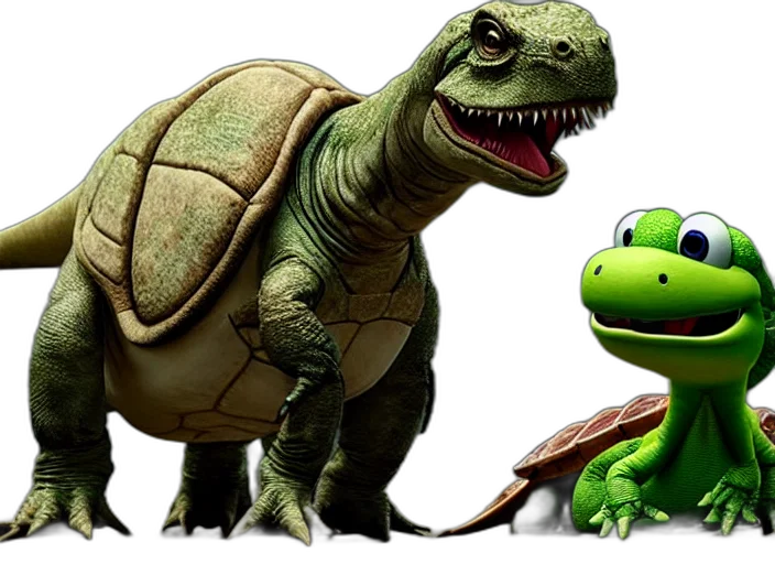 animal, concept art, 3d render, photorealistic, film, still, yoshi, new transparent PNG cut-out