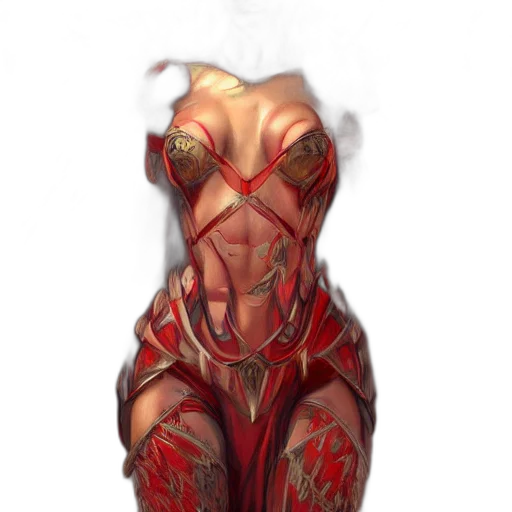dress, creature, mask, face, concept art, fantasy art, cyberpunk, comic book art transparent PNG cut-out