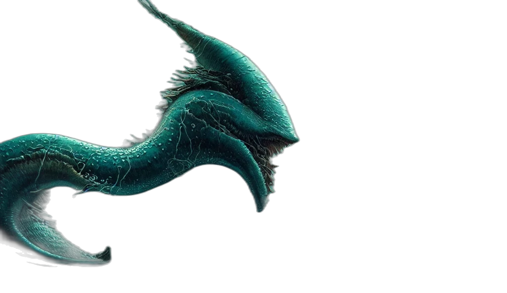 dragon, hair, creature, staff, concept art, 3d render, fantasy art, photorealistic transparent PNG cut-out