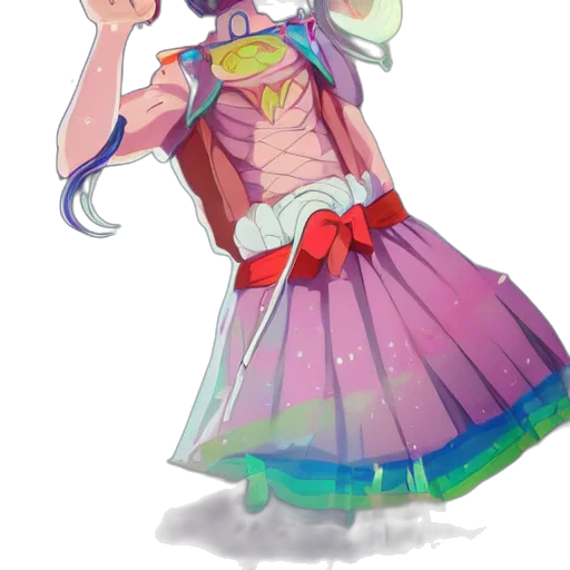 dress, staff, weapon, crown transparent PNG cut-out