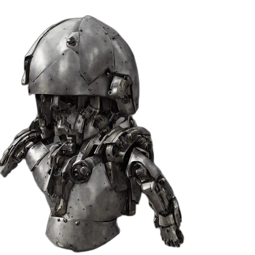 robot, concept art, 3d render, fantasy art transparent PNG cut-out