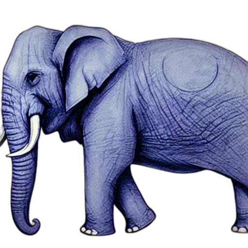 animal, creature, concept art, photorealistic, 3d render, pencil sketch, blue, detailed transparent PNG cut-out