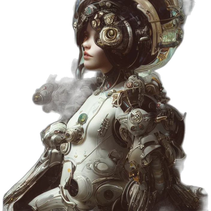 robot, mask, face, dress transparent PNG cut-out