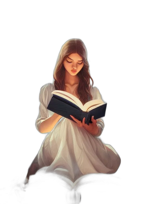 dress, face, staff, oil painting transparent PNG cut-out